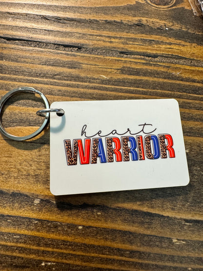 Heart Warrior Double Sided Keychain