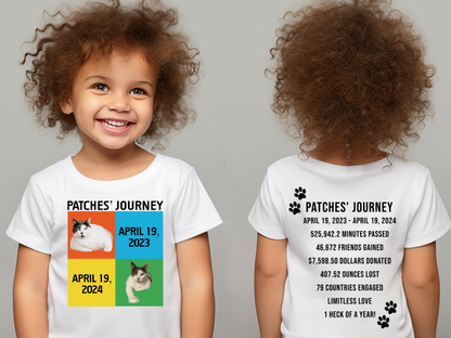 Patches’ Journey Anniversary Kids Shirt