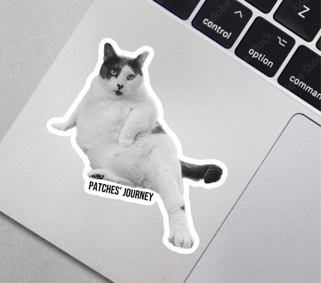 Patches' Journey GQ Pose Vinyl Waterproof Sticker