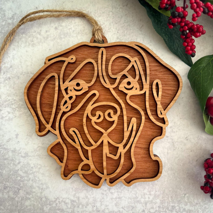 Custom Dog Ornament - 40 Breeds Available