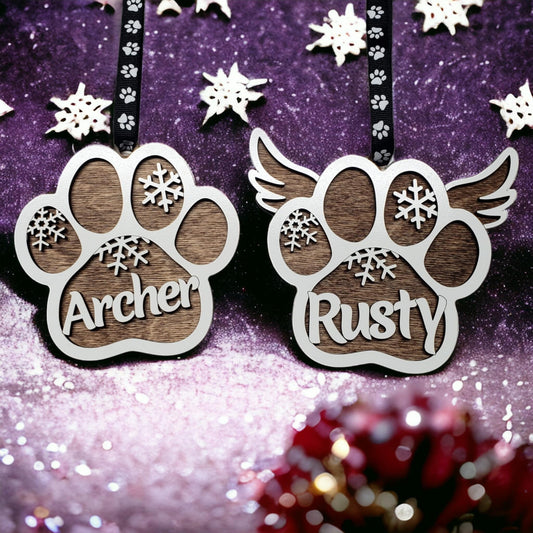 Paw Print Ornament