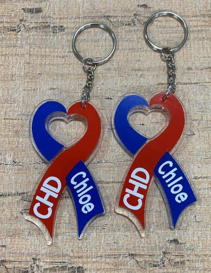 Single Personalized 3" Keychain