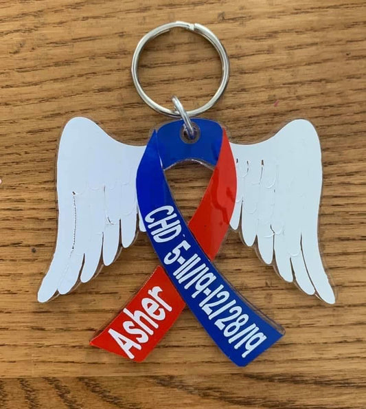 In Memory Awareness CHD Keychain