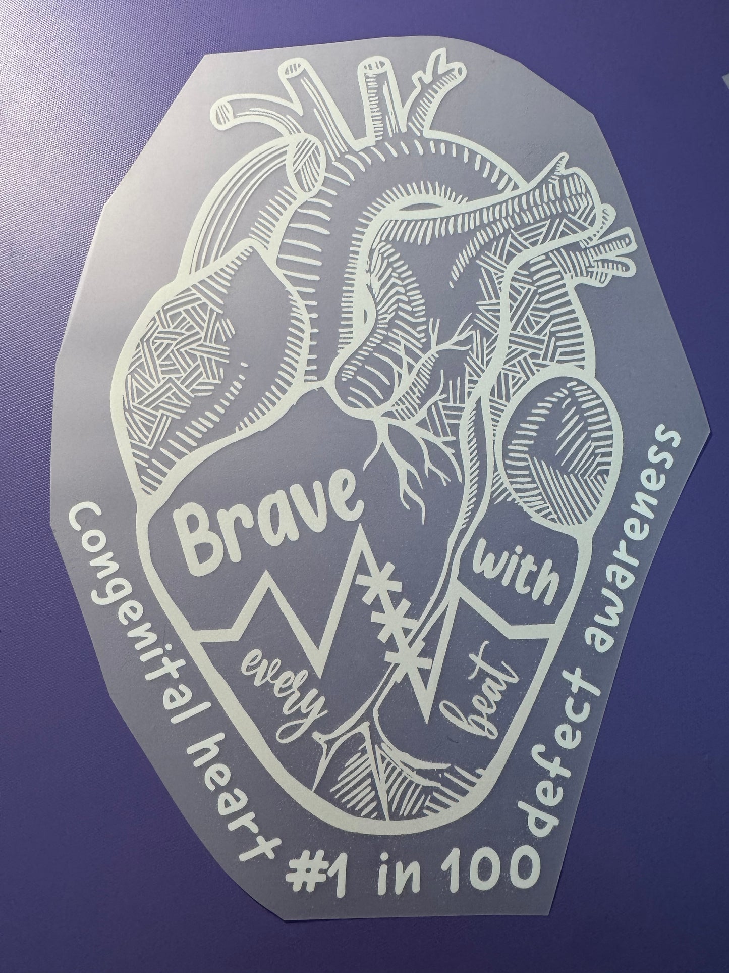 YOUTH: White Anatomical Heart