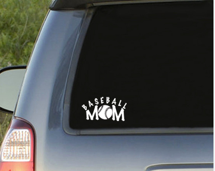 Baseball Mom Car Decal