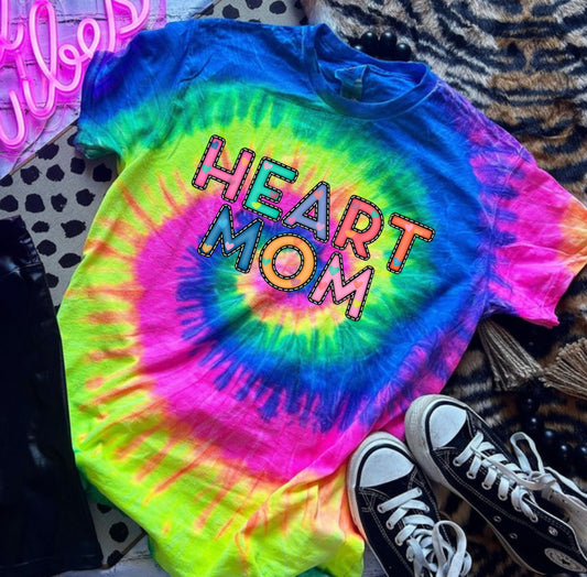 Heart Mom Tie Dye TeeShirt