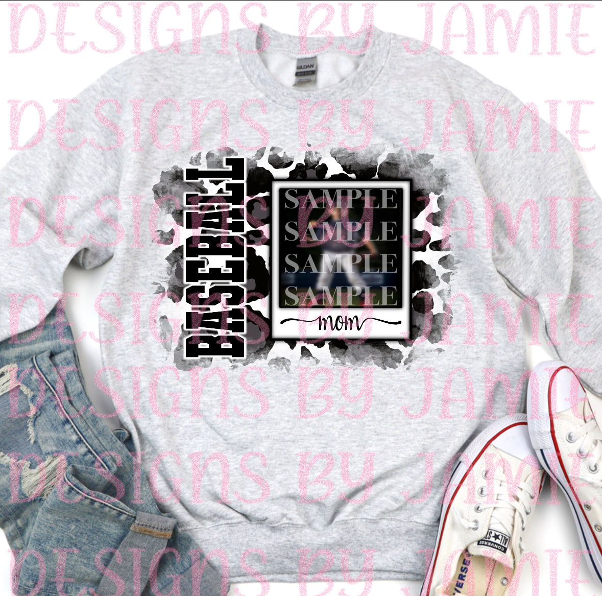 Baseball Mom Custom Picture Apparel