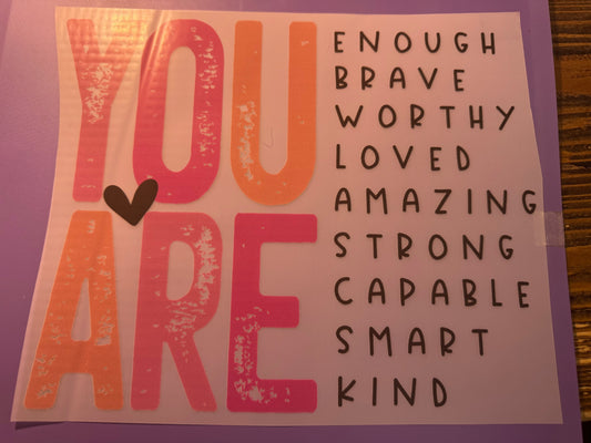 You Are...