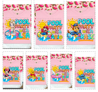 Pool Party - Assorted Characters - All Sizes