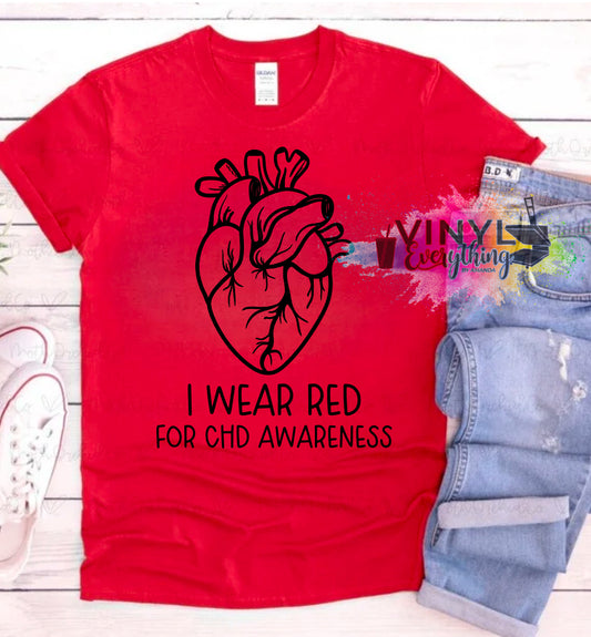 I Wear Red for CHD Awareness