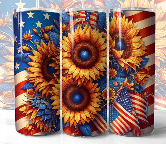 Patriotic Sunflower