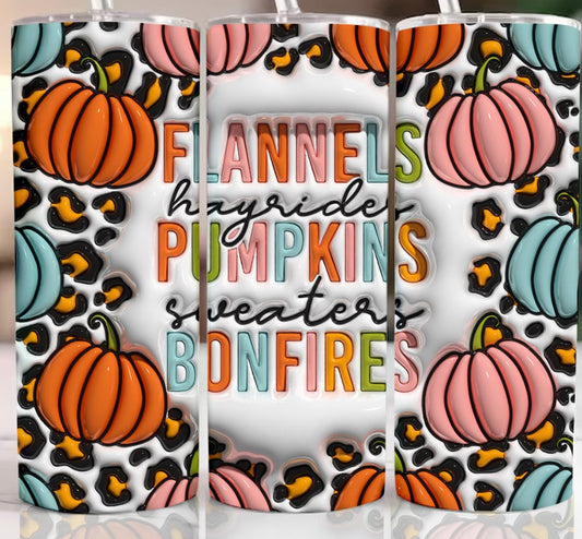 Flannel Bonfire Pumpkins