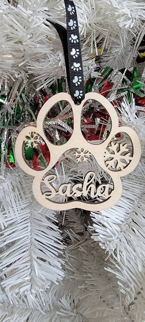 Custom Paw Ornament