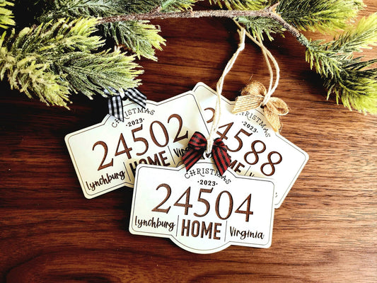 Zip Code Ornament