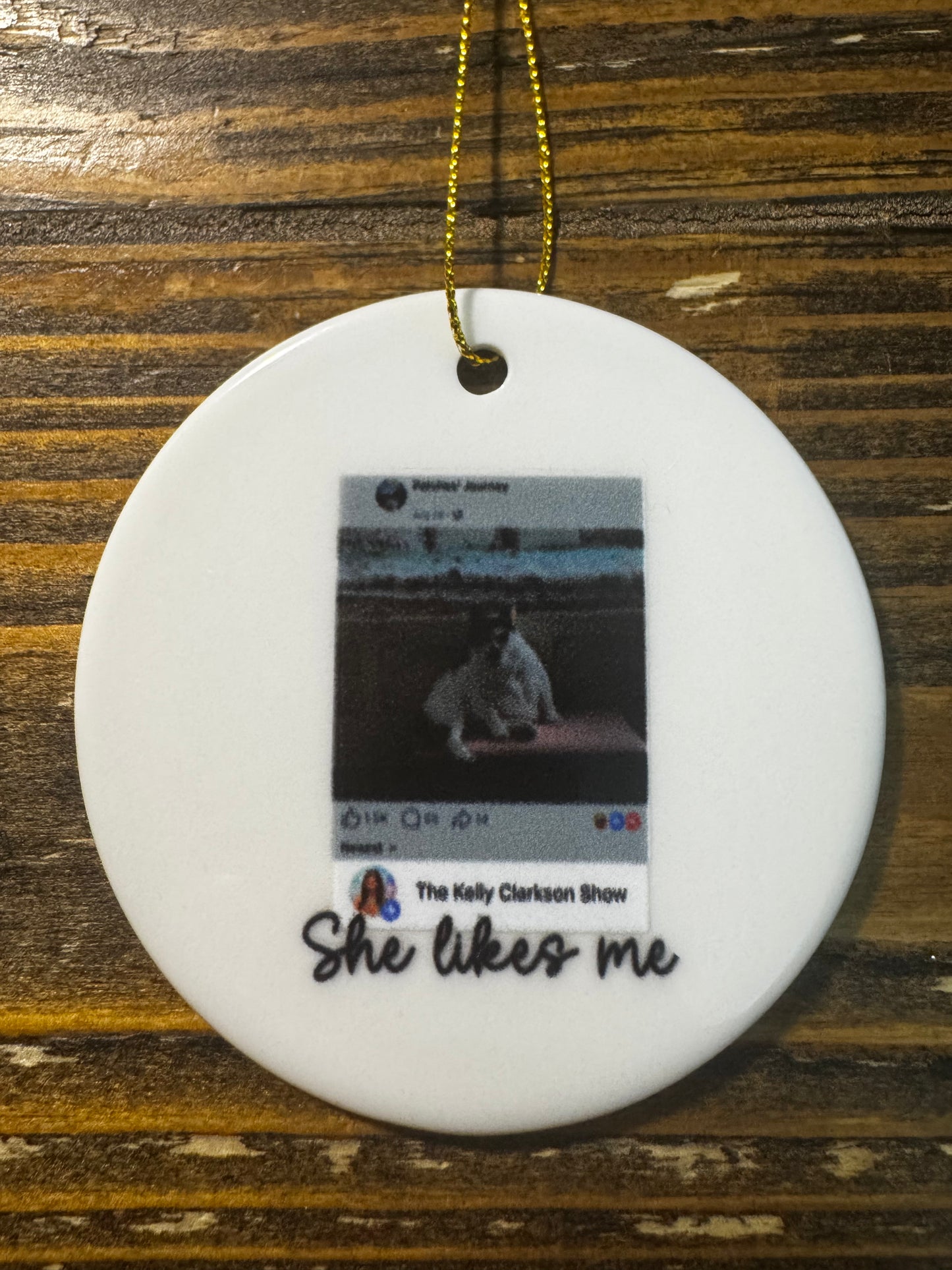Patches' Journey Ceramic Ornament - She Likes Me