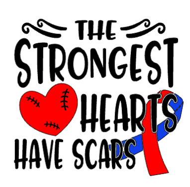 The Strongest Hearts Car Decal