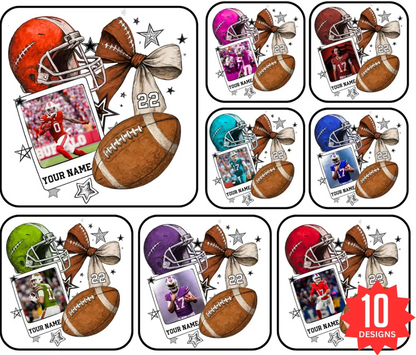 Custom Football Team Photo Apparel - 10 Colors