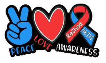 Peace Love Awareness Custom Keychain