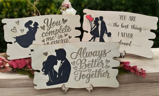 Valentines Couple Signs