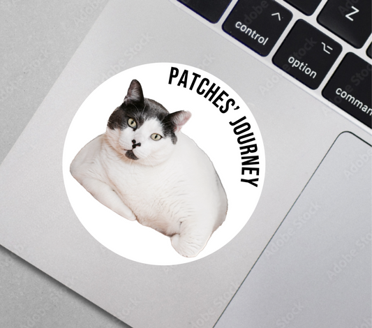 Patches' Journey Headshot Vinyl Waterproof Sticker