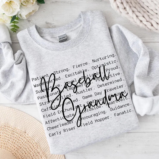 Baseball Grandma Words