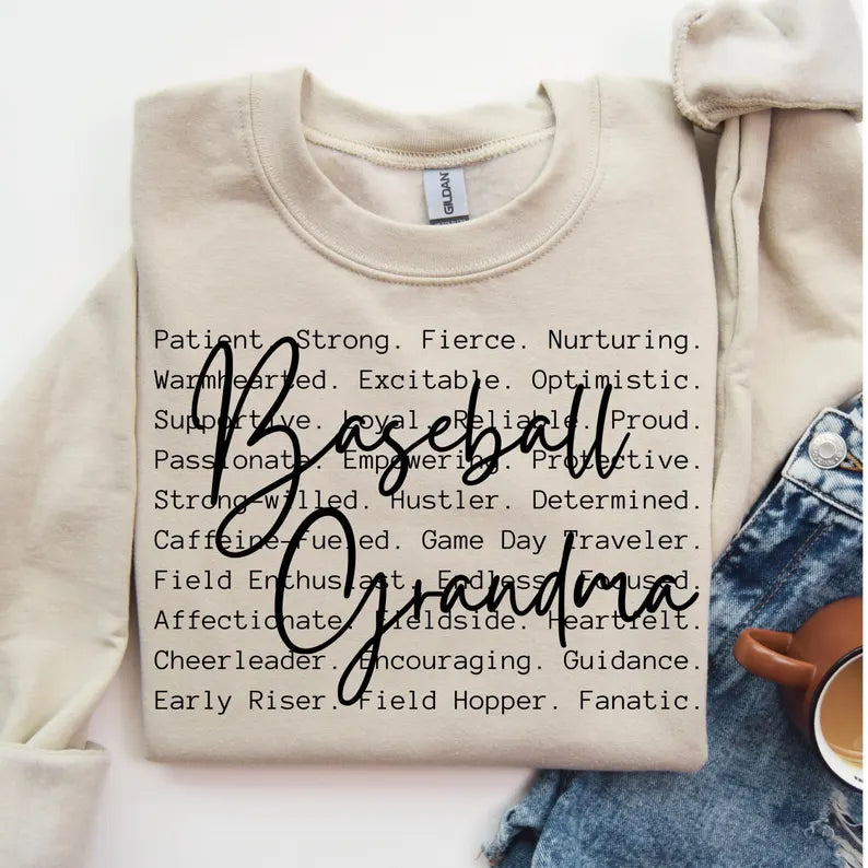 Baseball Grandma Words