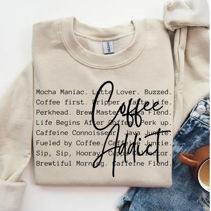 Coffee Addict Words