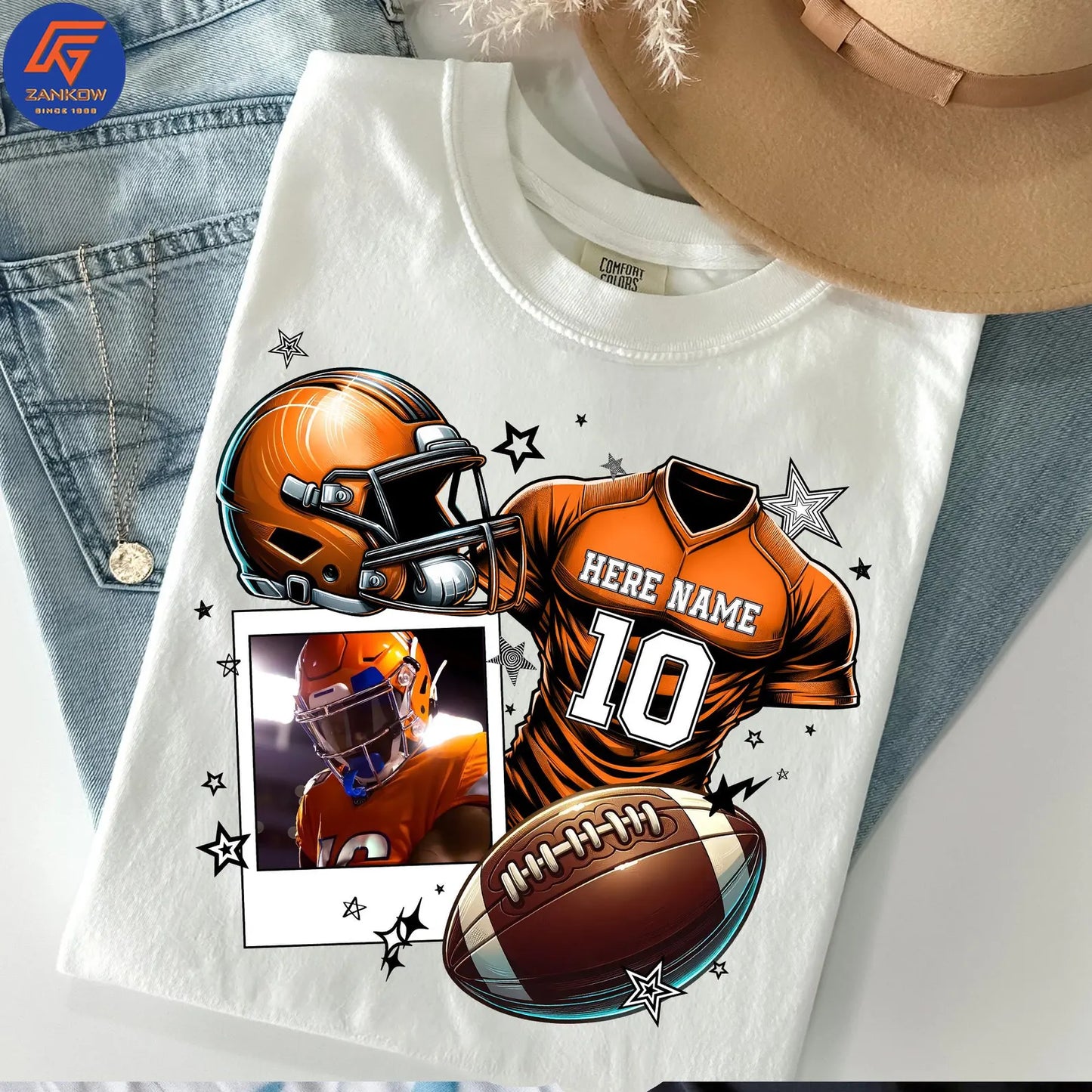 Custom Football Team Photo Apparel