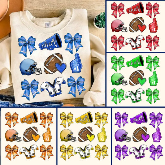 Football and Cheer Coquette - 6 Color Options