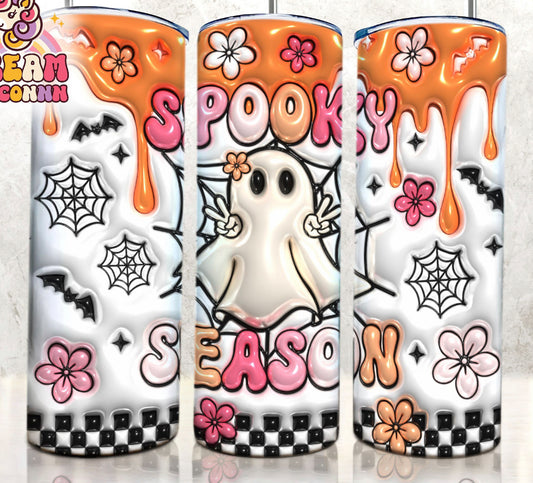 3D Puff Halloween Tumbler