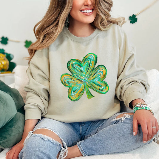 Watercolor Shamrock - All Sizes
