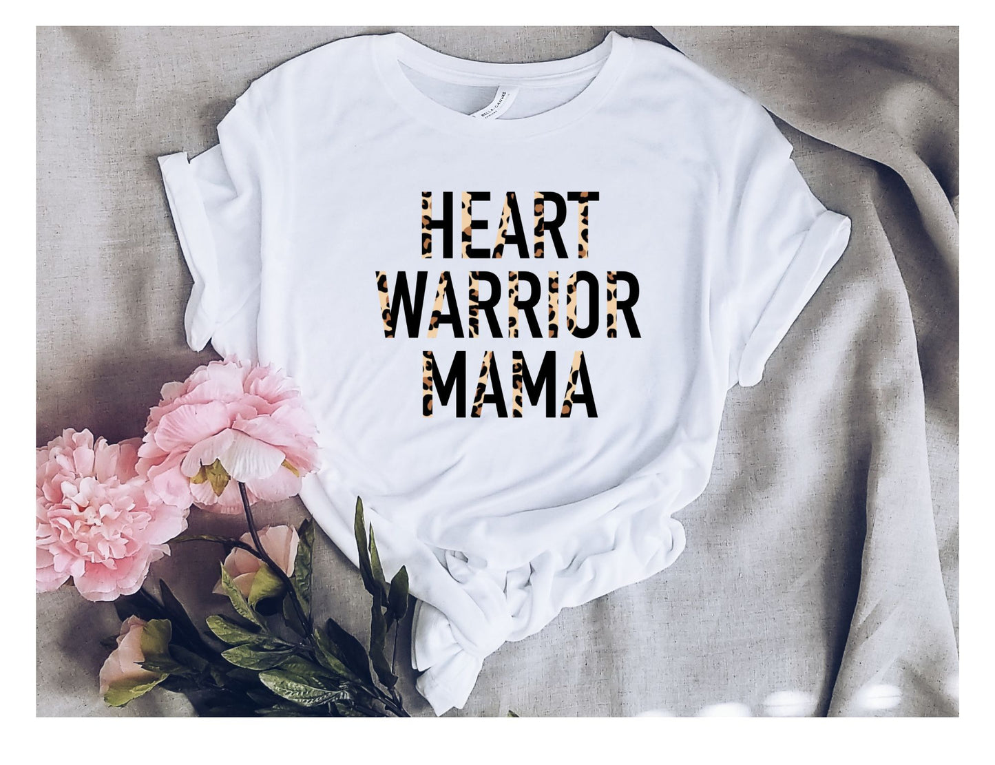 Leopard Heart Warrior Mom