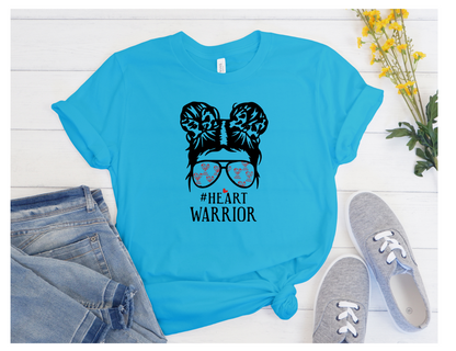 Heart Warrior Messy Bun - Adult