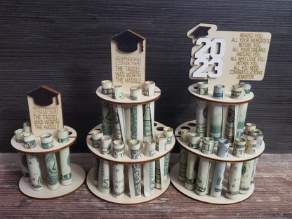 Money Graduation Cake