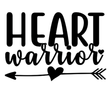 Heart Warrior Car Decal