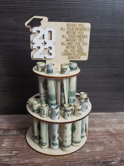 Money Graduation Cake
